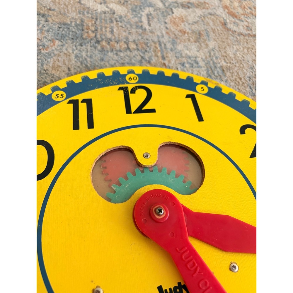 Vintage 1960's Original JUDY CLOCK Kids Learning Clock School Toy - Picture 8 of 9